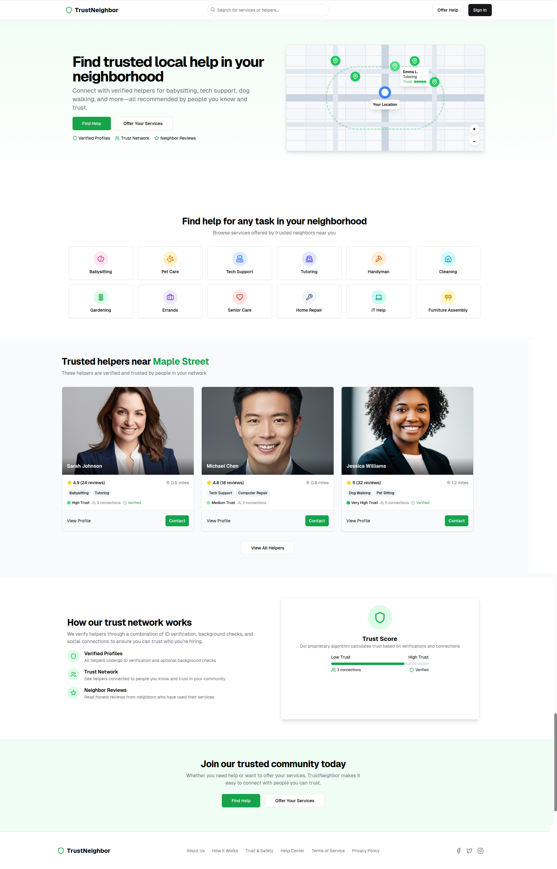 TrustNeighbor - Local Services Platform